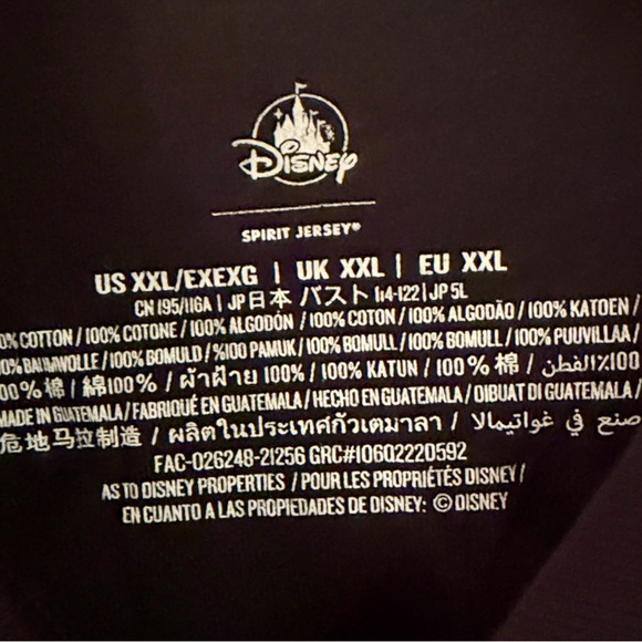 Disneyland Black and Gold Sweatshirt DISNEYLAND 
CASTLE SPIRIT JERSEY SIZE xxl - Picture 6 of 8